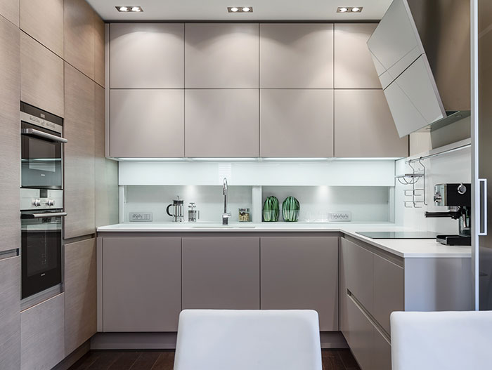 Modern kitchen design in lavish apartment near Monaco by Italian based NG-Studio design & architecture firm