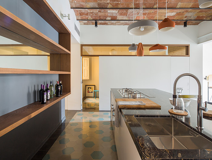 Stunning apartment with open-space living room and kitchen - designed by Nook Architects