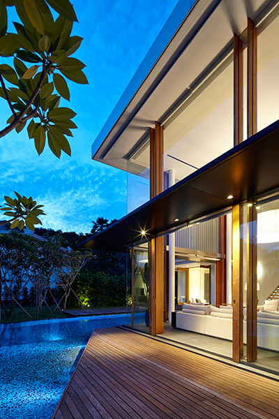 Modern sophisticated home in Singapore by Robert Greg Shand Architects