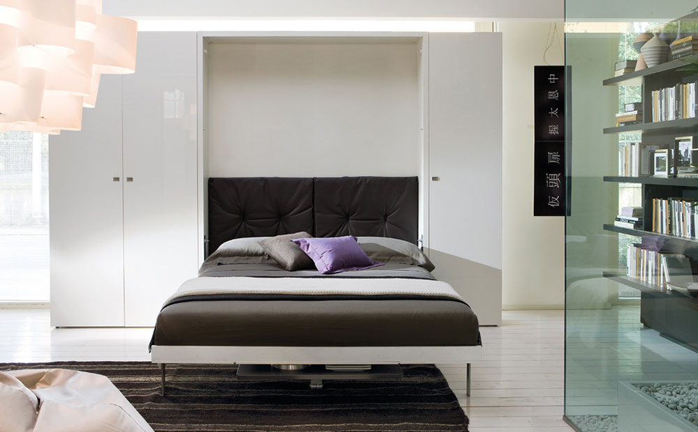 Modern wall bed space saving idea