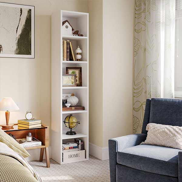Narielle 11.8"W Narrow Bookcase