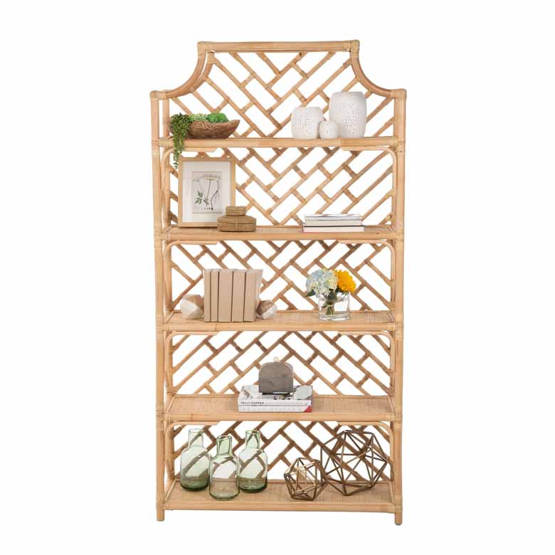 Natural rattan bookshelf for sale