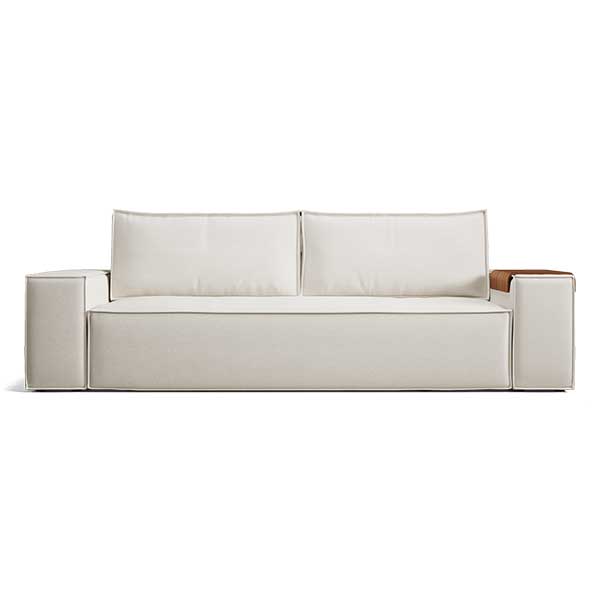 Newilla Wide Arms Sofa Bed - contemporary couch with wide arms