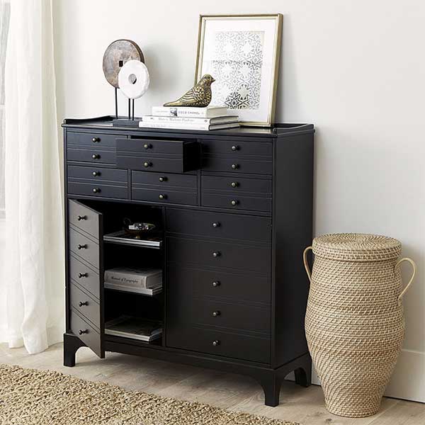 Nina Apothecary Black Cabinet