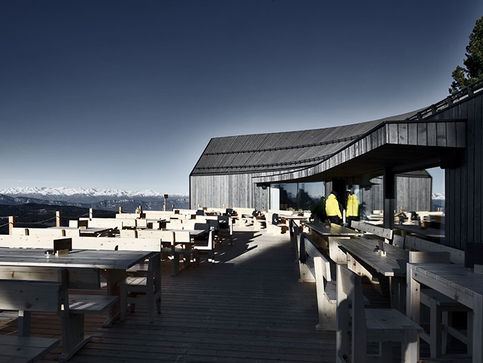 At nearly 11,000 feet, Oberholz Mountain Hut by Peter Pichler Architects offers visitors some of the most stunning views in all of Italy
