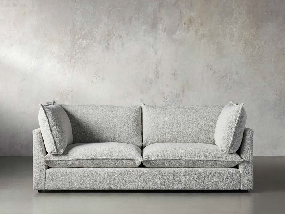 Owen Gray Boucle Sofa | Gray Boucle Couch