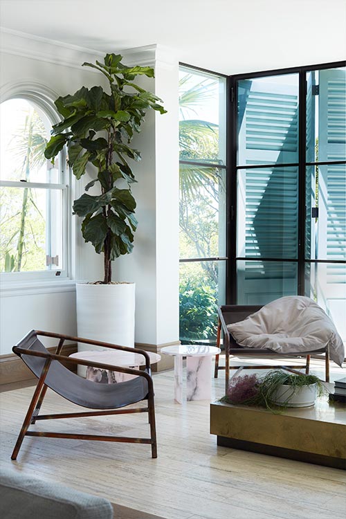 Peppertree Villa by Luigi Rosselli Architects located in Bellevue Hill, Sydney, Australia - modern living room design