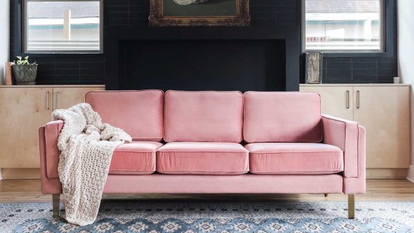Best pink velvet sofas for a chic living room
