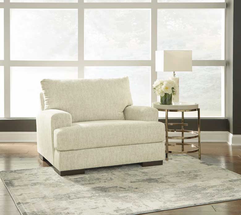 Polyester Chair and a Half perfect for a cozy living area
