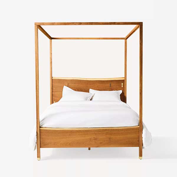 Prana Live-Edge Canopy Bed