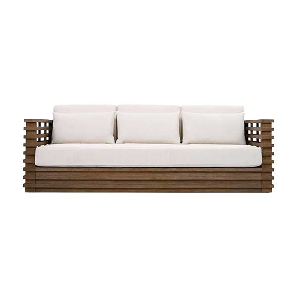 Priya Eucalyptus Patio Sofa - centerpiece for your garden, deck, or poolside space