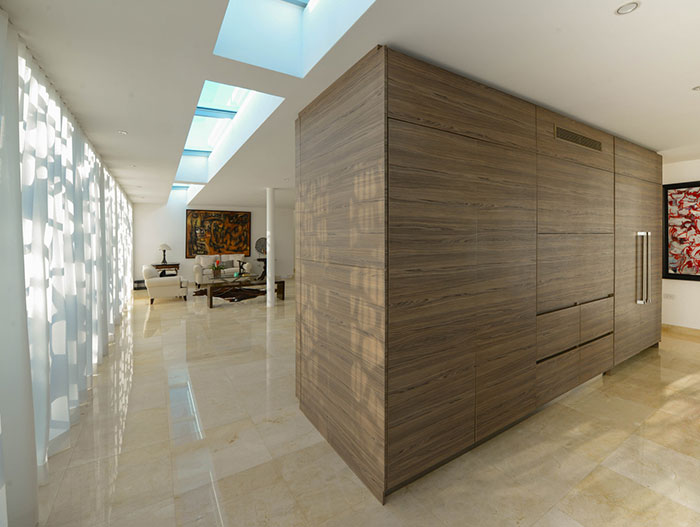 Modern living room design inside renovated home in San Juan, Puerto Rico