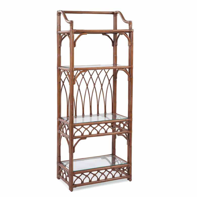 Rattan etagere bookshelf for sale - available in multiple colors