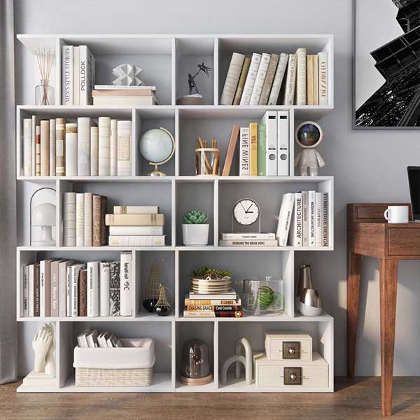 Rufio Geometric Bookcase (Set of 2)