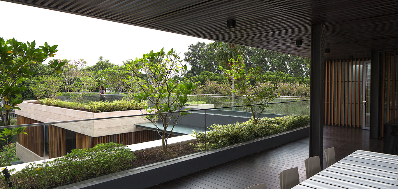 Secret Garden House: Tropical, contemporary home in Singapore by Wallflower Architecture + Design for the owners of a construction company