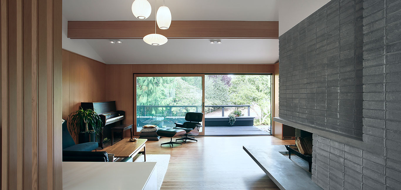Modern living room design by SHED Architecture - Kirkland’s  Bridle Trails residence