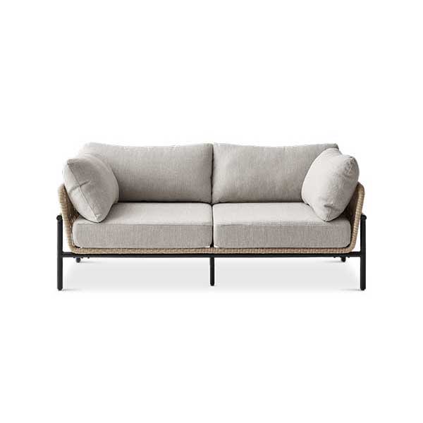 Sierra Outdoor Loveseat - Water-Repellent, Rattan Outdoor Sofa
