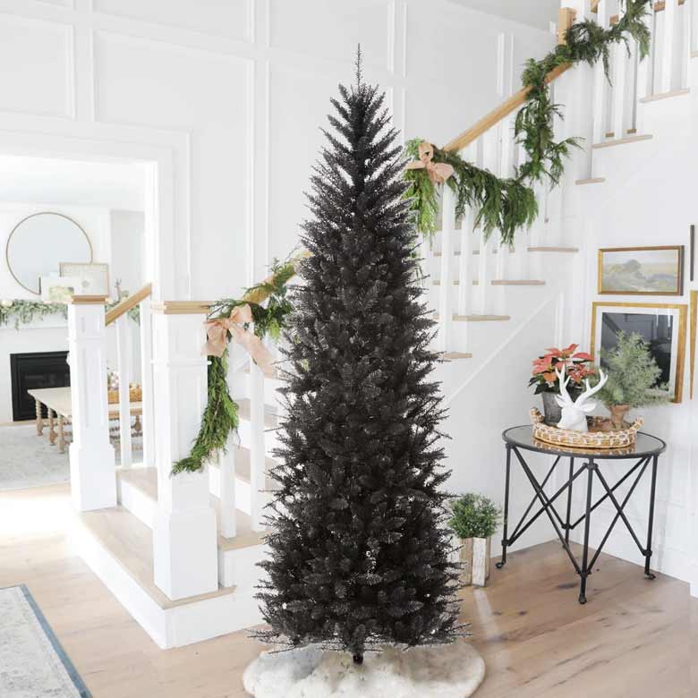 Slender black Christmas tree for sale
