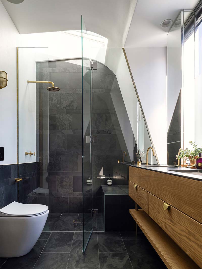 Replace the tub with a shower to make your bathroom look larger