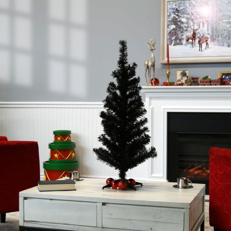 Small black Christmas tree for sale 