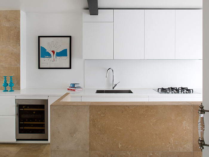Small minimialist kitchen design idea in a modern, renovated house in London by extrArchitecture