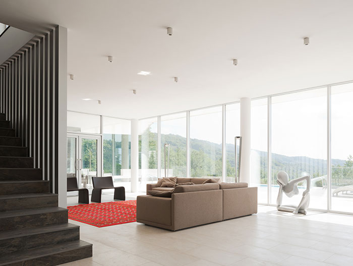 Sochi Villa Open plan interior design - living area