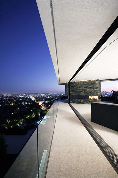 Spectacular Hollywood Hills mansion with stunning views of Los Angeles, California