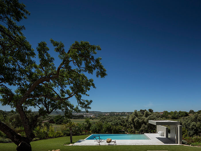 Stunning contemporary pool offers spectacular countryside views