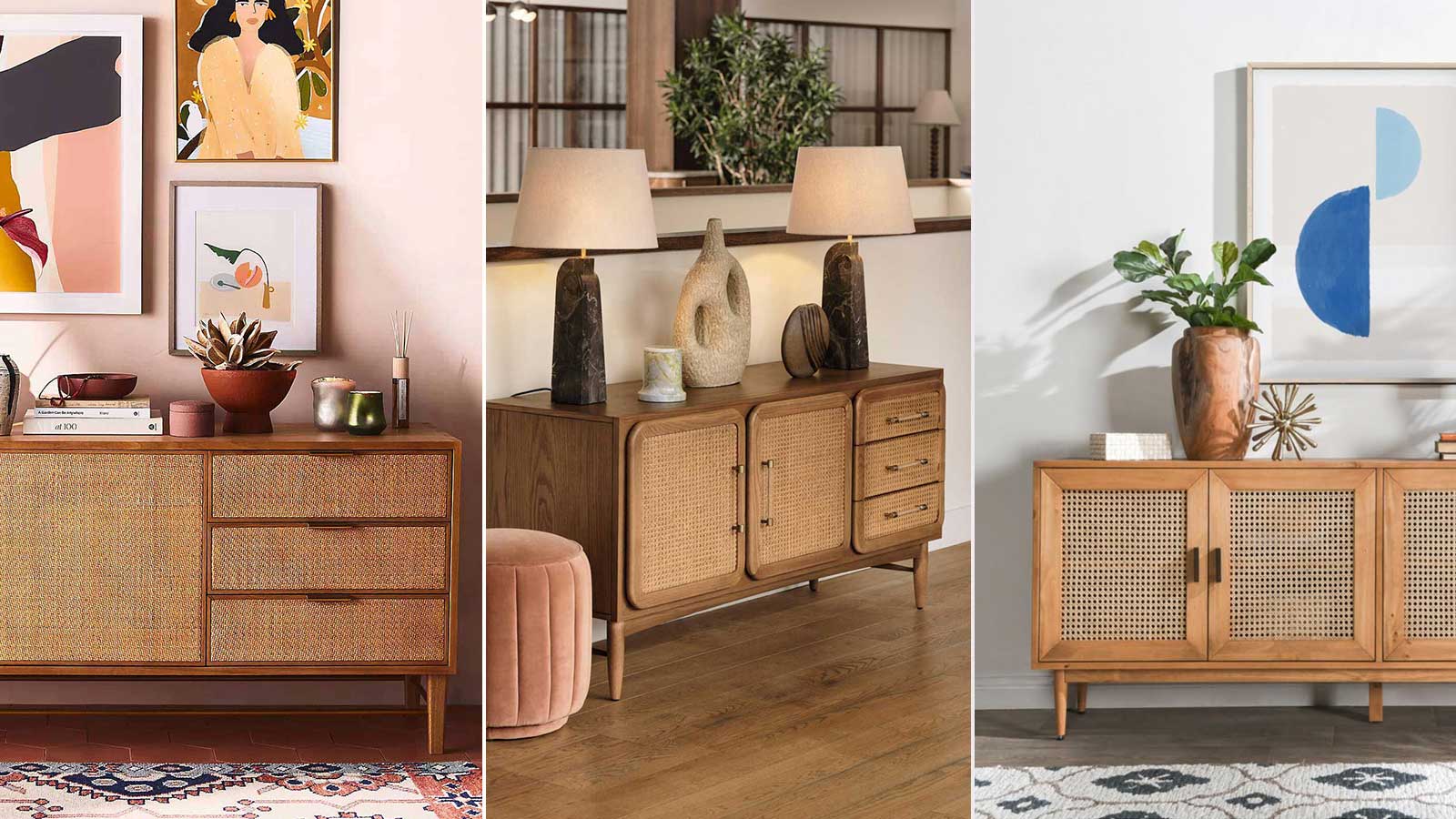 15 Stylish Cane Sideboards to Keep Your Home Organized