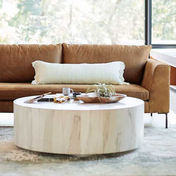 Swirled Drum Reclaimed Coffee Table