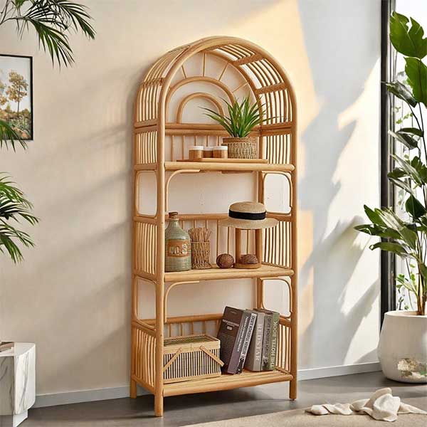 Tarrel Rattan Bookcase