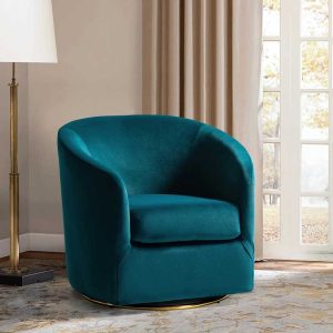 Swivel Barrel Chair- Wish Teal main image 1