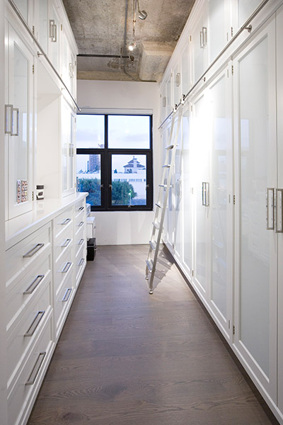 Lots of storage space in this Los Angeles loft