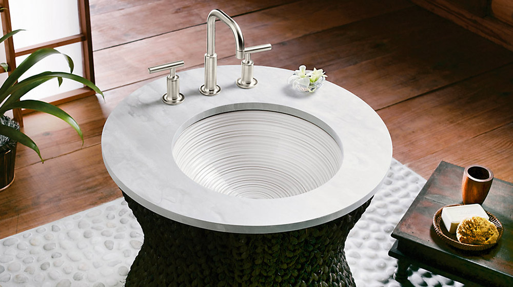 Twirl bathroom sink by Kohler