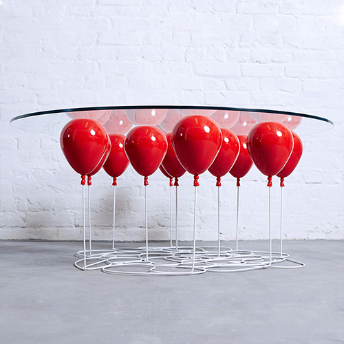 Up Balloon Table Red by Duffy London