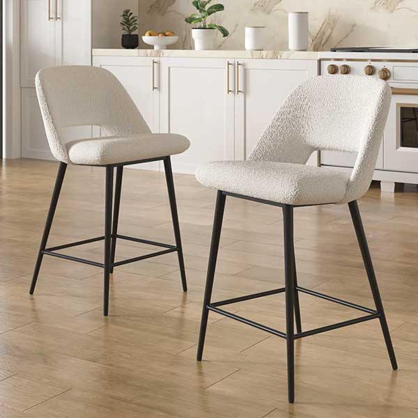 Valdez Boucle Bar & Counter Stool (Set of 2)