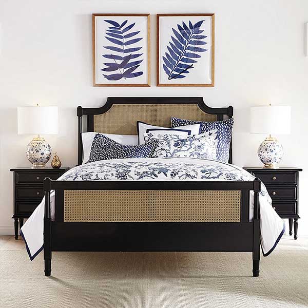 Villandry Black Cane Bed