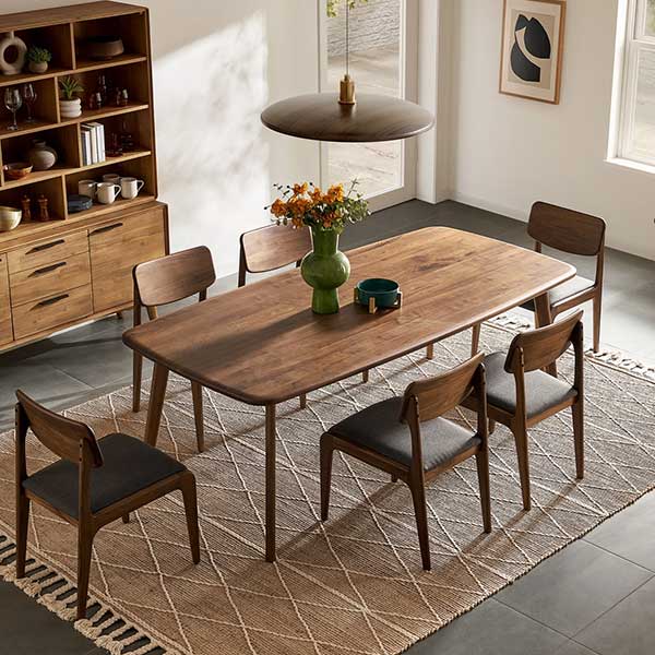 Vincent Dining Table, Walnut