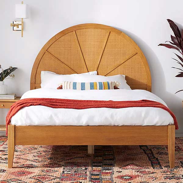 Wallace Cane and Oak Bed
