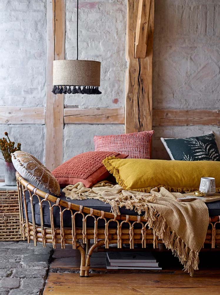 Twin Wicker/Rattan Daybed with Mattress