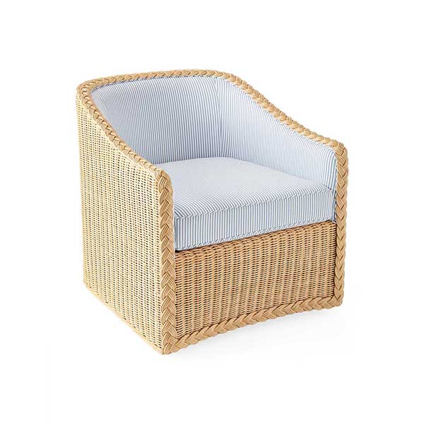 Yarmouth Rattan Swivel Chair
